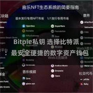 Bitpie私钥 选择比特派：最安全便捷的数字资产钱包