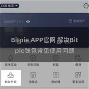 Bitpie APP官网 解决Bitpie钱包常见使用问题