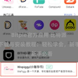 Bitpie官方应用 比特派钱包下载与安装教程：轻松学会，新手必看