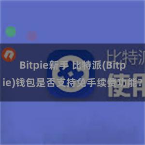 Bitpie新手 比特派(Bitpie)钱包是否支持免手续费功能？