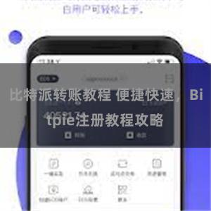 比特派转账教程 便捷快速，Bitpie注册教程攻略