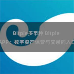 Bitpie多币种 Bitpie APP：数字资产保管与交易的入口